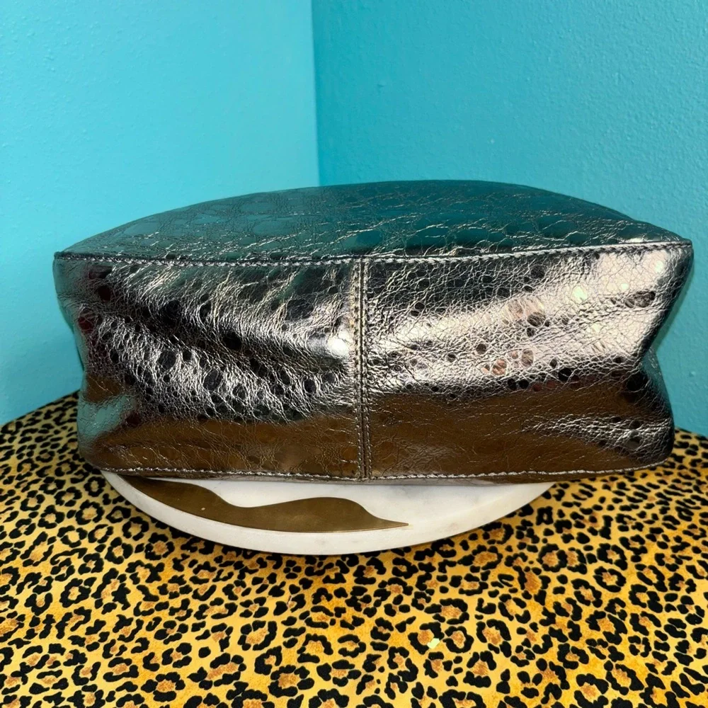 Michael Kors Metallic Silver Shoulder Bag - Picture 6 of 9